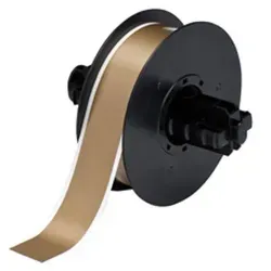 Brady B30C-1125-595-GD Hochleistungsvinyl, Gold, glänzend - Hochwertiges, permanentes Hochleistungsvinyl für vielseitige Anwendungen. Ideal für strukturierte Oberflächen und Materialien mit niedriger Oberflächenspannung, sorgt für starke Haftung und Langlebigkeit.