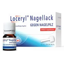 Loceryl Nagellack gegen Nagelpilz - Arzneimittel zur effektiven Behandlung von Nagelpilz, nur 1x wöchentlich auftragen und wirkt auch unter kosmetischem Nagellack für gesunde, attraktive Nägel.