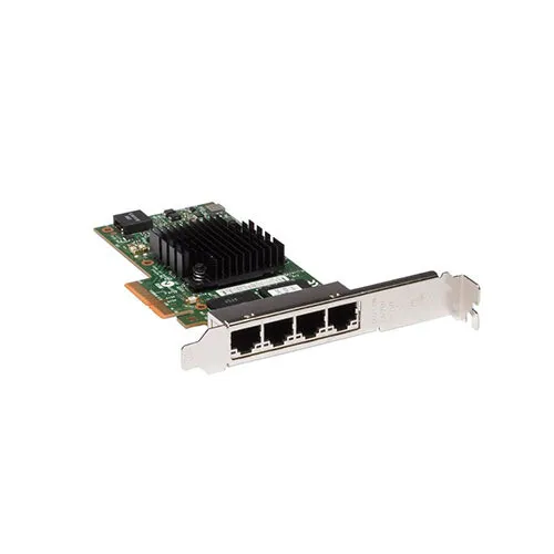 DELL I350-T4 Quad-Port-Serveradapter - Zuverlässiger PCI-E Serveradapter mit 4 Ports für schnelle 1 Gbit/s Netzwerkverbindungen, ideal für professionelle Einsätze.