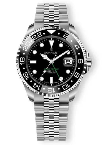 Gigandet WORLD TRIP GMT Automatikuhr Made in Germany - Mechanische Uhr mit GMT-Funktion, 300m wasserdicht und Saphirglas. Perfekt für Abenteurer und stilbewusste Träger!