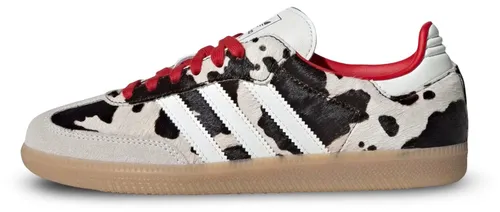 adidas Samba OG Cow Print Aurora Coffee - 36 2/3 - Entdecken Sie den adidas Samba OG im einzigartigen Cow Print Design. Dieser Schuh kombiniert ikonische Silhouette mit modernem Style und bietet dank der klassischen Gum-Sohle hohen Tragekomfort – ideal für Streetwear und jeden Tag.