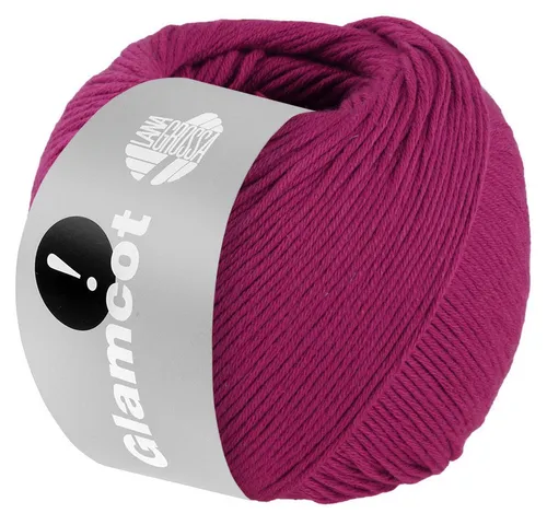 LANA GROSSA GLAMCOT Häkelwolle, 155 m (zart glänzende, multifile Baumwoll-Viskosemischung), 50 g
