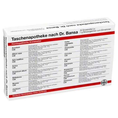 Dhu Taschenapotheke Dr Bansa - Homöopathisches Arzneimittel, praktische Reiseapotheke für unterwegs
