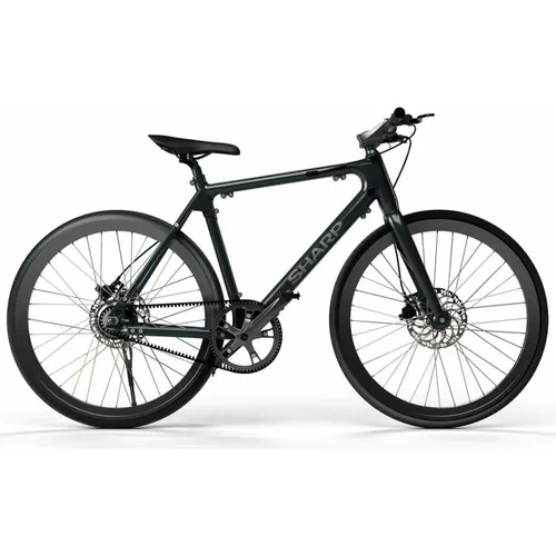 SHARP Hybrid Gravel E-Bike BK-RS08-EB - Effizienter Carbon-Riemenantrieb & Smart App Steuerung - E-Bike mit leichtem Aluminiumrahmen, 25 km/h Unterstützung und 5 Fahrstufen. Genießen Sie eine geräuscharme Fahrt und steuern Sie Ihr E-Bike bequem über die Sharp Life App.