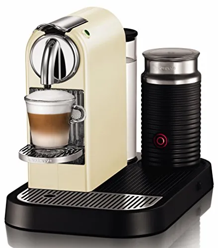 DeLonghi EN 265 CWAE 60s Nespresso Citiz Milk - 19 bar Kaffeevollautomat - Siebträgermaschine mit 19 bar Pumpendruck und integriertem Aeroccino für cremigen Cappuccino. Energiesparfunktion und leiser Brühvorgang für entspanntes Kaffeegenuss.