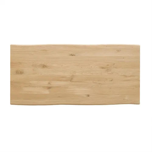Tischplatte Eiche mit Live Edge Kante 1450 x 700 x 26 mm