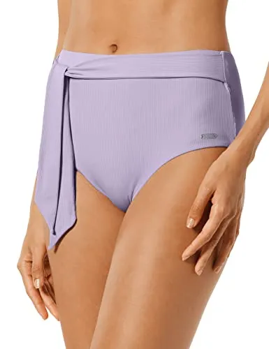 Schiesser Damen Bikinihose High Waist Bikini-Unterteile, Flieder, M