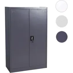 Aktenschrank HWC-H17, abschließbar und stabil, 140x90x40cm - Büroschränke mit zwei Flügeltüren, abschließbar und aus 0,6 mm dickem Stahlblech, bieten sicheren Stauraum für Dokumente und Bürobedarf. Höhenverstellbare Regalböden für optimale Platznutzung.