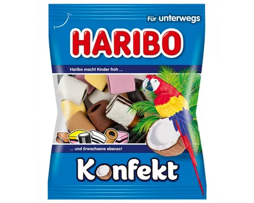 HARIBO Süßigkeit, Haribo Lakritzkonfekt süss salzig würzig fruchtige Kombination 100g