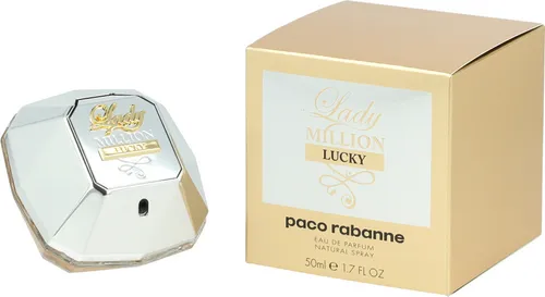 Paco Rabanne Lady Million Lucky Eau de Parfum Spray 50 ml - Damenduft mit fruchtigen und blumigen Noten, perfekt für selbstbewusste Frauen, die das Leben in vollen Zügen genießen.