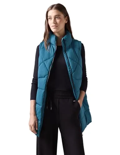 CECIL Damen Steppweste XXL, nordic aqua blau - Funktionsjacke für Damen mit Stehkragen und Reißverschluss, ideal für kühle Tage. Angenehm gefüttert und mit seitlichen Taschen, perfekt für Freizeit und Alltag.