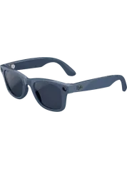 META Ray-Ban Meta Wayfarer (Gen 2) – Cosmic Blue - Moderne AI Sonnenbrille mit Transitions® Saphir Gläsern. Komfortables Design für den ganzen Tag, ideal für Musik, Anrufe und Übersetzungen ohne Smartphone. Entdecke die nächste Generation der Ray-Ban Meta!