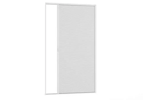 Fliegengitter Tür Rollo - Smart 125x220 cm - Fliegengitter für Türen, individuell kürzbar und in elegantem Weiss. Das extra dünne Rollosystem mit nur 31 mm Höhe ermöglicht eine einfache Selbstmontage und schützt effektiv vor Insekten.