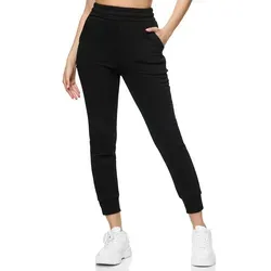 REPUBLIX Jogginghose LYLA Damen Jogger Sporthose Jogging Sweat Pants schwarz XS