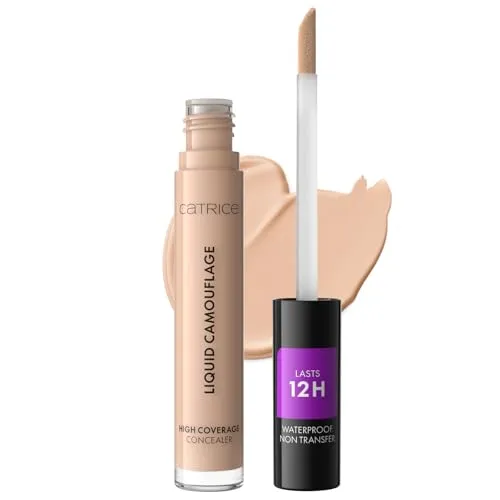 Catrice Liquid Camouflage High Coverage Concealer 005 Light Natural 5 ml - Hochdeckender Concealer von Catrice, 5 ml, ideal für ein makelloses Make-up. Versteckt Hautunreinheiten zuverlässig und sorgt für ein gleichmäßiges Hautbild. Perfekt für den täglichen Einsatz.
