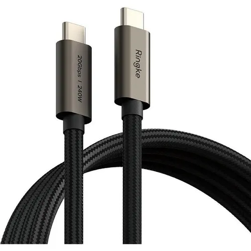 Ringke USB-C 3.2 Gen. PD240W Cable 100cm - Black (1 m, USB 3.2 Gen 2x2, 240 W) (24970-0)