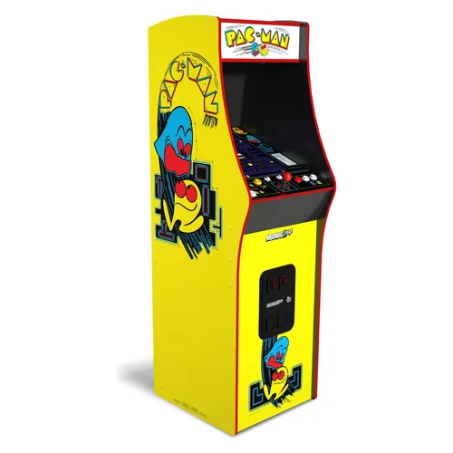 Arcade1Up Pac-Man Deluxe - Vertikaler Spielzimmerschrank mit 14 klassischen Pac-Man Spielen, ideal für Retro-Gaming-Fans und Familienunterhaltung.