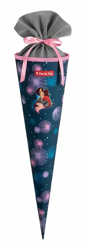 Step by Step Schultüte School Cone, Mermaid Delia - Schultüten für den Schulstart, bezauberndes Meerjungfrau-Design mit 66 cm Höhe und 18,5 cm Breite, perfekt für kleine Schulanfänger.