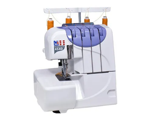 W6 WERTARBEIT Overlock-Nähmaschine W6 N 454D - Nähmaschinen mit 7 Programmen und umfangreichem Zubehör für professionelle Ergebnisse. Ideal für einfache und schnelle Rollsäume sowie sauberes Abketteln von verschiedenen Stoffen.