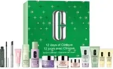Clinique 12 Tage Adventskalender 2025 - Adventskalender mit 12 Clinique Bestsellern, ideal für die Winterpflege und perfekte Geschenkidee für Hautpflege-Liebhaber.