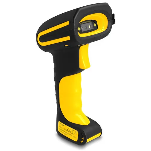 Delock Barcode-Scanner Handgerät - 120 Scans/Sek., USB, RF und Bluetooth - Funkscanner mit hoher Scan-Geschwindigkeit von 120 Scans/Sek. und vielseitigen Verbindungsmöglichkeiten (USB, RF, Bluetooth) für flexible Anwendungen.