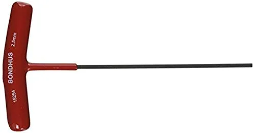 Bondhus 15254 Sechskant-T-Griff mit ProGuard-Finish, 2 Stück, 2,5 mm, mehrfarbig, Einheitsgröße