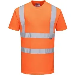 PORTWEST® Warnschutz T-Shirt RT23 Bahn, orange RT23 , 1 Stück, Größe: XS