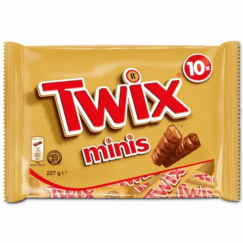  Twix Minis, Riegel, Schokolade, 227g Beutel 15,29€/1kg