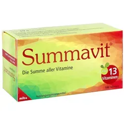 Summavit Tabletten - Nahrungsergänzungsmittel mit einer umfassenden Multivitaminmischung, unterstützt das Immunsystem und die Nervenfunktion für mehr Vitalität.