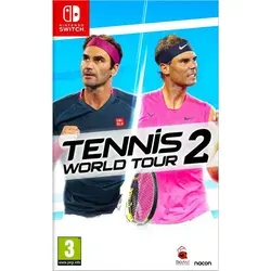 Tennis World Tour 2 - Switch - Nintendo Switch-Spiel mit realistischem Gameplay und mehreren Spielmodi. Spiele mit Tennisstars wie Nadal und Federer und erlebe spannende Doppelmatches lokal oder online.