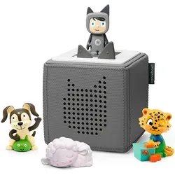 Starterset Toniebox - Extrapack: Durch den Tag mit tonies - Kinder-Musikboxen für kreatives Spielen und Lernen, inklusive 5 neue Tonies für spannende Geschichten und Lieder.