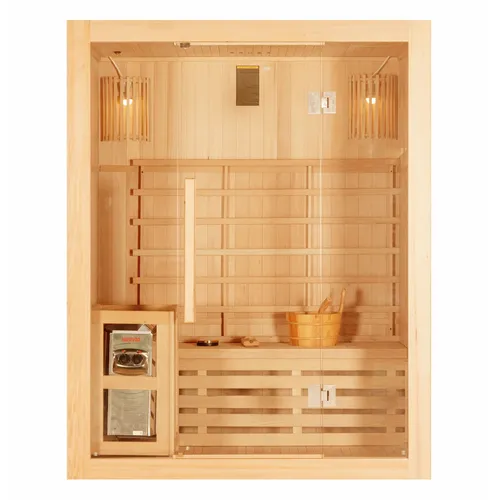 SANOTECHNIK Sauna RIGA - Finnische Sauna für entspannende Momente, tiefenwirksame Hitze löst Verspannungen und fördert Ihr Wohlbefinden.