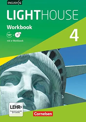 English G Lighthouse - Workbook mit Audio-Materialien - Englisch lernen: Innovatives Workbook für das 8. Schuljahr mit CD-ROM und Online-Audios für interaktives Lernen.