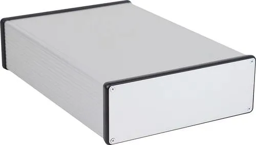 Hammond Electronics 1455U2801 Universal-Gehäuse - Gehäuse aus eloxiertem Aluminium, robust und ideal für Elektronikprojekte mit kompakten Maßen von 280 x 191 x 66 mm.