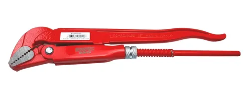 Knipex 83 20 010 Eckrohrzange 45° 1" - Rohrzangen mit schwedischer Form und 45° abgewinkeltem Maul, ideal für schwer zugängliche Stellen und präzises Greifen.