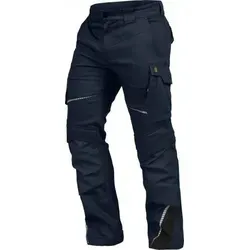 Bundhose-Flex-Line Marine/Schwarz, Größe 52 - Robuste Arbeitskleidung - Hochwertige Bundhose in marine/schwarz, Größe 52, mit reflektierenden Elementen und vielseitigen Taschen. Ideal für Handwerk und Industrie, bietet Komfort und Sicherheit.