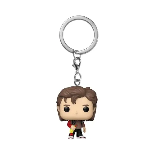 Funko POP Schlüsselanhänger - Stranger Things 5 - Steve Harrington - Kompakter Funko POP Schlüsselanhänger von Steve Harrington aus Stranger Things 5. Ideal für Fans, um ihren Lieblingscharakter immer dabei zu haben. Hochwertiges Vinyl, stabiler Schlüsselring und perfekt für Sammlungen!