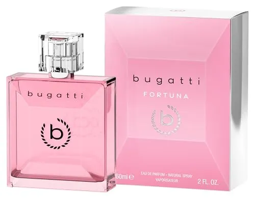 bugatti FORTUNA Parfüm Damen 60 ml - Eau de Parfum für Damen, fruchtige Duftkomposition aus Mango und Pfirsich, symbolisiert inneres Glück und Selbstbewusstsein.
