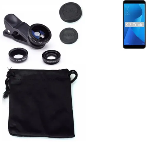 Für Asus ZenFone Max Plus (M1) Smartphone Objektiv Linsen Set Weitwinkel Fischa