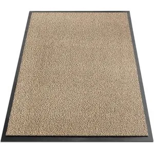 Floordirekt Schmutzfangmatte EVEREST Sky, 60 x 180 cm - Wetterfeste Schmutzfangmatte in ocker-schwarz, ideal für Innen- und Außenbereiche. Strapazierfähig und waschbar bis 30°C, absorbiert effektiv Schmutz und Feuchtigkeit.