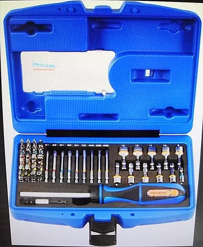 Projahn COLOR Bit-Box Universal 60tlg. 6,3/1/4" - Werkzeug-Set mit 60 hochwertigen Bits für vielseitige Anwendungen, ideal für Profis und Heimwerker.
