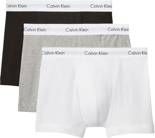 Calvin Klein Herren Boxershorts COTTON STRETCH - 3er Pack - Retroshorts für Herren, aus hochwertigem Baumwollstretch, idealer Tragekomfort und zeitloses Design mit Calvin Klein Logo.