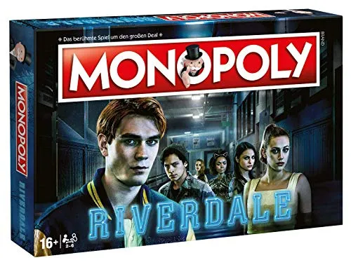 Winning Moves Monopoly Riverdale Deutsch (Limitierte Auflage) - Gesellschaftsspiel mit exklusivem Riverdale-Design, ideal für Fans der Serie und Spieleabende mit Freunden.