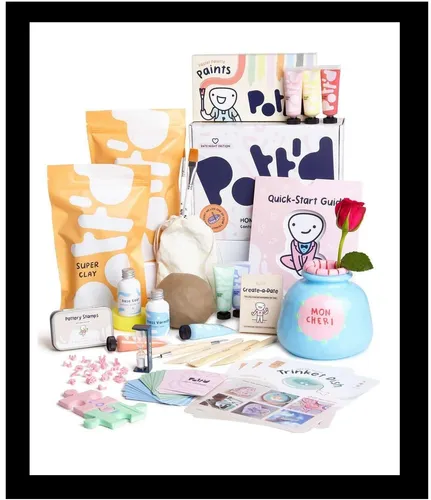 Pott'd Ton Töpferset DIY Set für Erwachsene - Date Night Special. versiegelt.