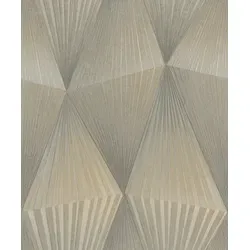 Tesa x Rasch selbstklebende Tapete Cairo Geometrie silber grau 6 x 0,53 m
