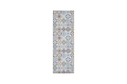 Andiamo Vinylteppich Marrakesch, abwischbar und rutschhemmend - Kurzflor-Teppich im orientalischen Design, ideal für jeden Raum, pflegeleicht und auch für Saugroboter geeignet.