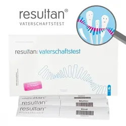 Vaterschaftstest Resultan Daddytest - Sonstige Tests mit vollständigem Probenentnahmeset, Analyse bereits im Kaufpreis enthalten und schnelle Ergebnisse innerhalb von 5 Tagen.