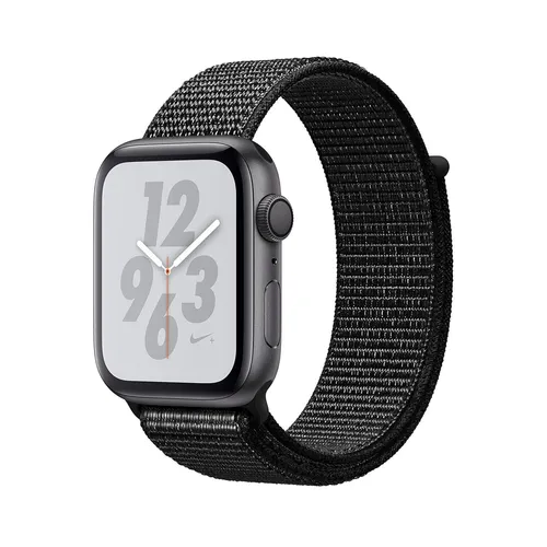 Apple Watch Nike+ Series 4 [GPS, inkl. Sport Loop schwarz] 44mm Aluminiumgehäu A