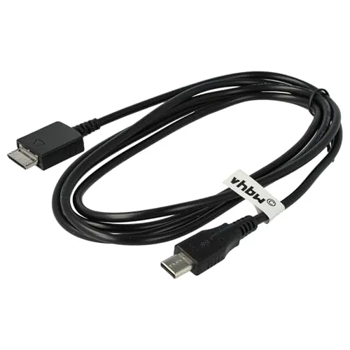 vhbw USB-C Datenkabel kompatibel mit Sony Walkman NWZ-E454, NWZ-E474, NWZ-E574, NWZ-E473, NWZ-E473K, NWZ-E575 MP3 Player Schwarz, 150 cm