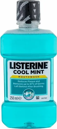 Listerine Cool Mint Mild Taste Mundspülung 250 ml - Mundspülung zur Bekämpfung von Zahnbelag, fördert gesundes Zahnfleisch und sorgt für erfrischenden Atem – ideal für die tägliche Mundpflege.